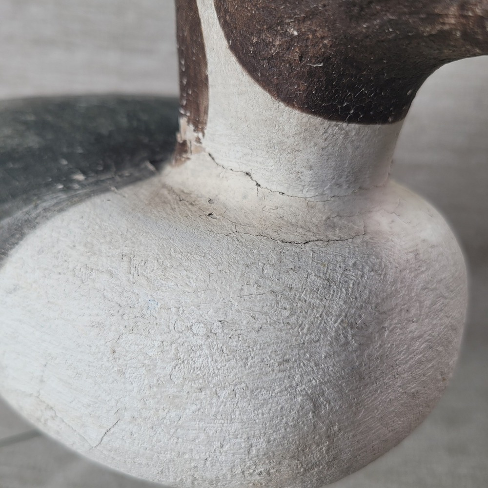 VTG RAM 80 Duck Decoy Richard Morgan Hand Carved Wooden Folk Art Painted Bird - Picture 6 of 16